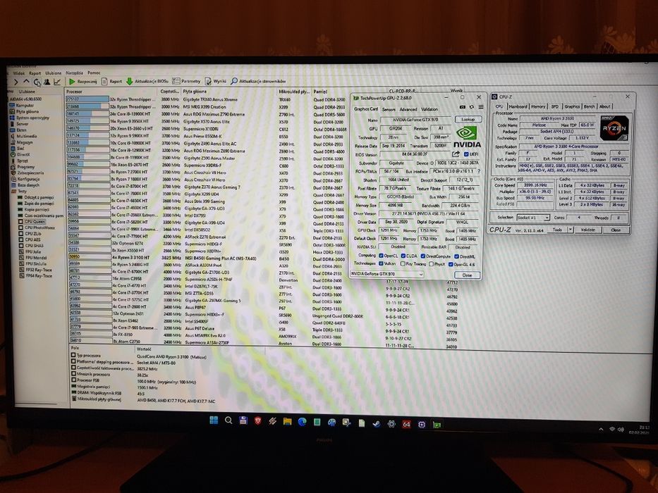 Komputer AMD Ryzen3 3100/ 12GB/  SSD/ GTX970 4GB/ B450/ Wifi/ ITX