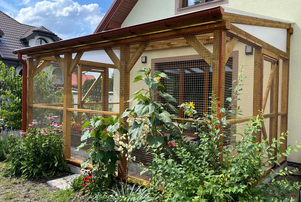Zadaszenie tarasu model "Kleosin" 2,95m x 4,20m, poliwęglan pergola