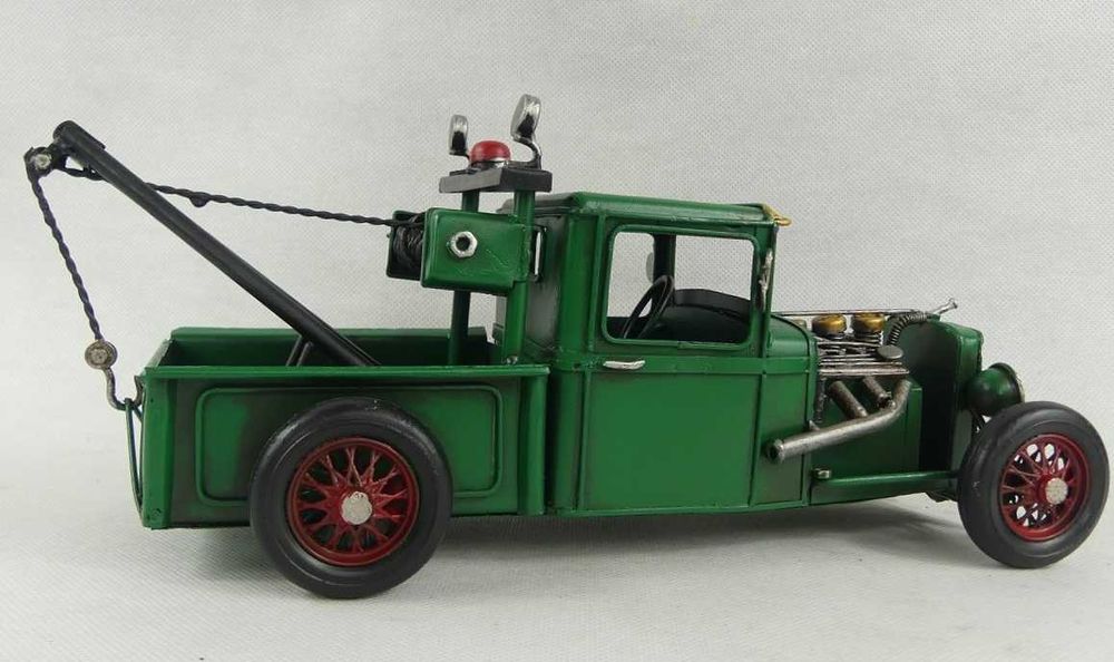 Metalowy model pojazd HOT ROD auto pomoc drogowa