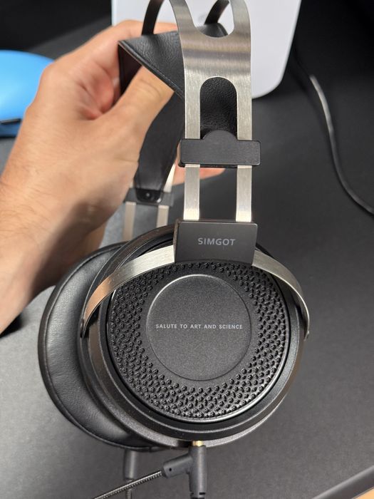 Fones de estudio gaming | Simgot EP5 + Microfone + Placa de som