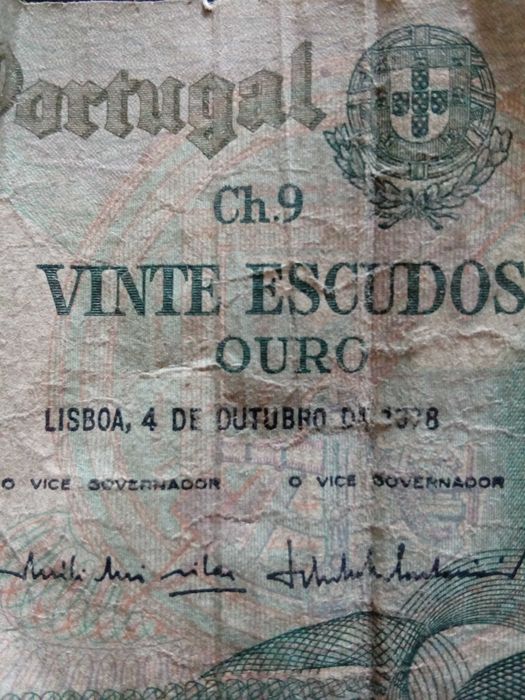 Nota de 20 escudos de 1978
