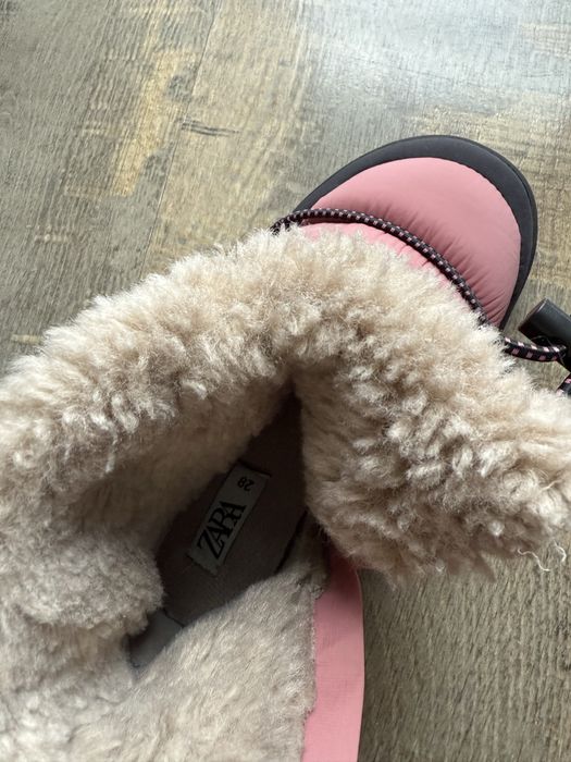 Чобітки zara зимові для дівчинки