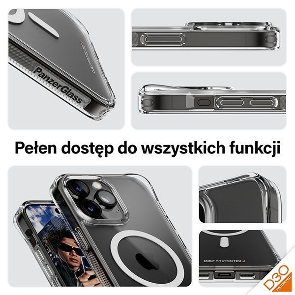 PanzerGlass HardCase iPhone 15 Pro Max6.7" D3O MagSafe 3xMilitary gr