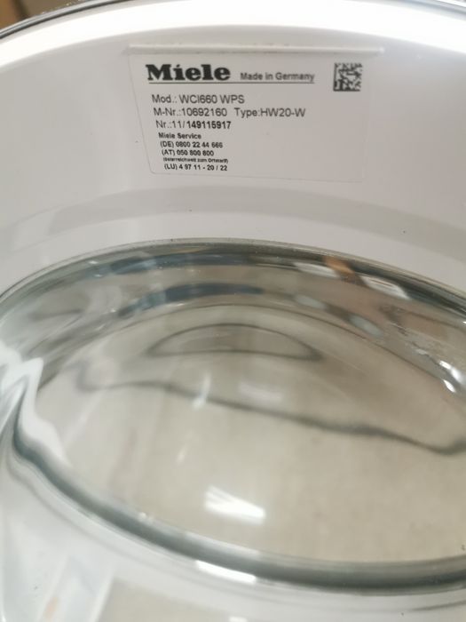 Pralka Miele WCI 660 WPS  TwinDos 9 kg. Stan bardzo dobry.