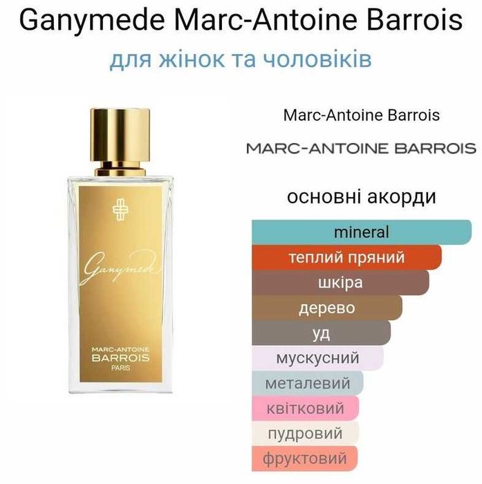 Marc-Antoine Barrois Ganymede 65 мл - унісекс парфум, деревно-пряний аромат, стійка парфумерна вода | Марк Антуан Барруа Ганімед духи кожа (182-65)