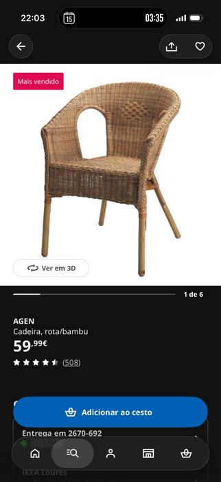 2 Cadeiras AGEN Ikea