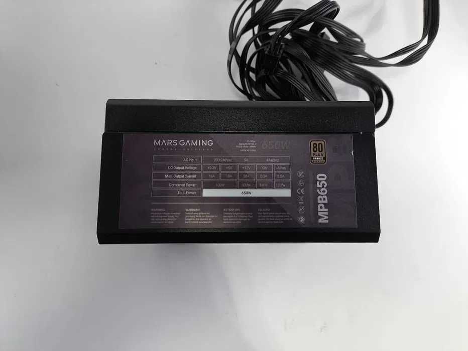 Mars Gaming MPB650, zasilacz komputerowy ATX 650 W 80Plus Bronze 230 V