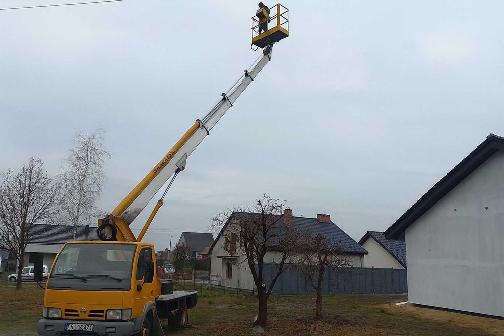 Usługi, Wynajem, podnośnik koszowy 22 m,zwyżka,dzwig,lekki