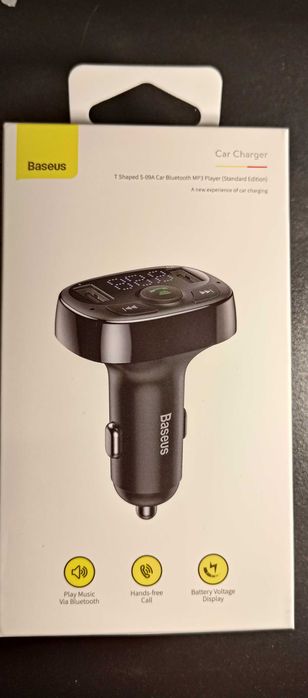 Ładowarka samochodowa transmiter Baseus s-09a bluetooth mp3