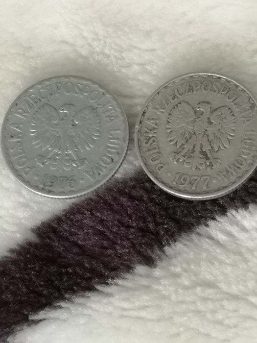 Moneta 1 zł z 1976r/bez znaku mennicy,sprzedam