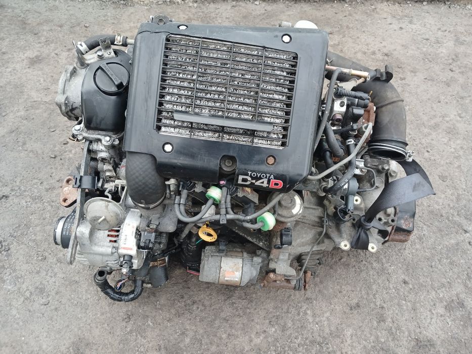 Двигун Мотор Двигатель Тойота Яріс Toyota  Yaris 1.4 D4D Турбо Дизель