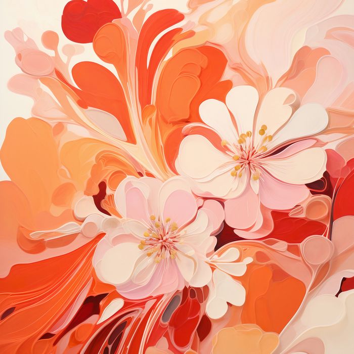 Plakat 100x100cm Taniec Kwiatów