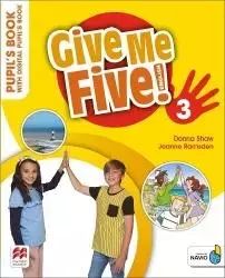 Give Me Five! 3 Pupil's Book + online Student App. Macmillan. Nowy Produkt