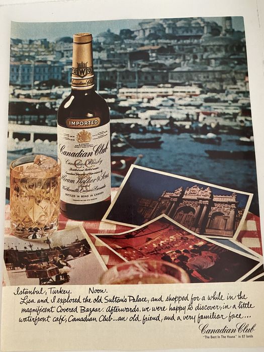 Anúncio Vintage de Whisky Canadian Club - Anos 70