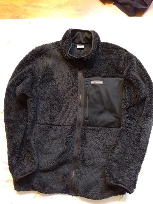 Columbia oryginalne oversize faux fur kurtki męskie w stanie idealnym