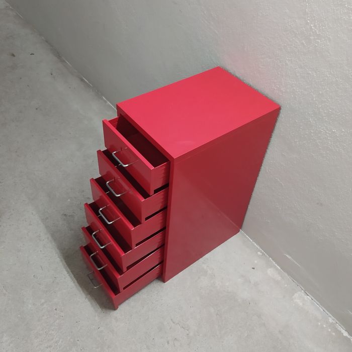 Szafka metalowa, warsztatowa, narzędziowa, 6 szuflad