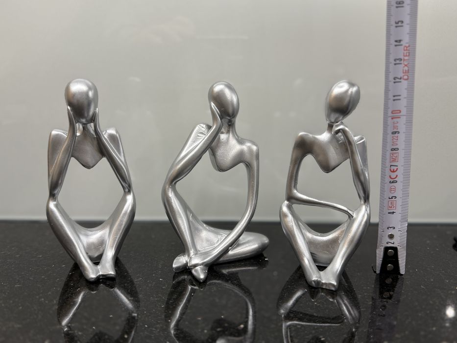 Figurki dekoracyjne srebrne