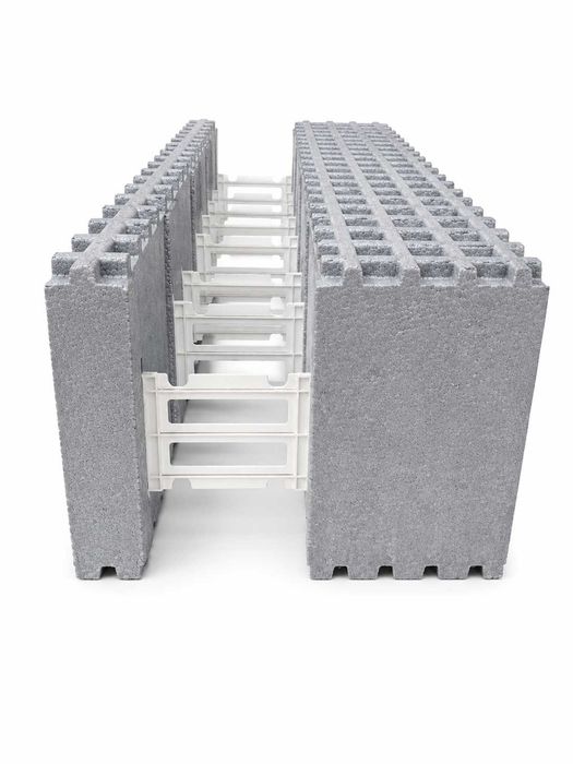 Styroblok bloczki styropianowe ICF neopor do budowy domu basenu szalunek tracony Max 100x40 cm Eps 150 grafit.