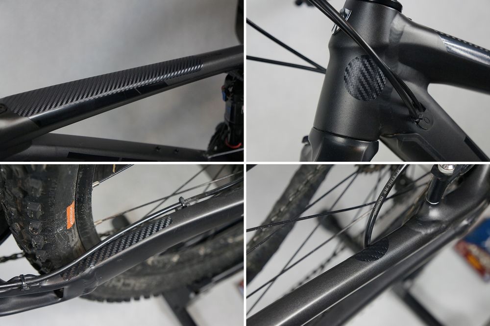 Naklejki ochronne NA ROWER CARBON 40x20cm 21szt