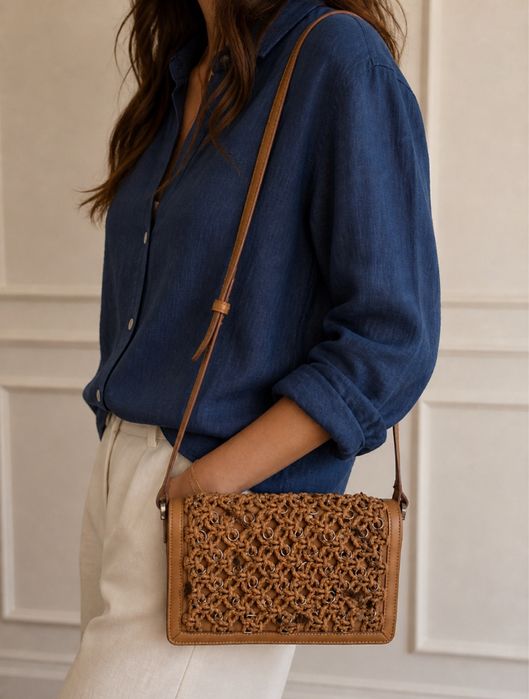Mala Zara Woman em couro – como nova, elegante e versátil