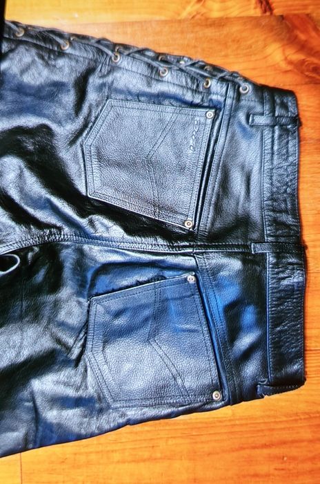 Motocyklowe skorzane spodnie  rozmiar 48