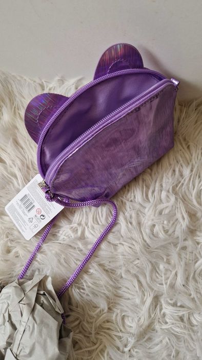 Torebka fioletowa kotek dla małej modnisi Nowa
