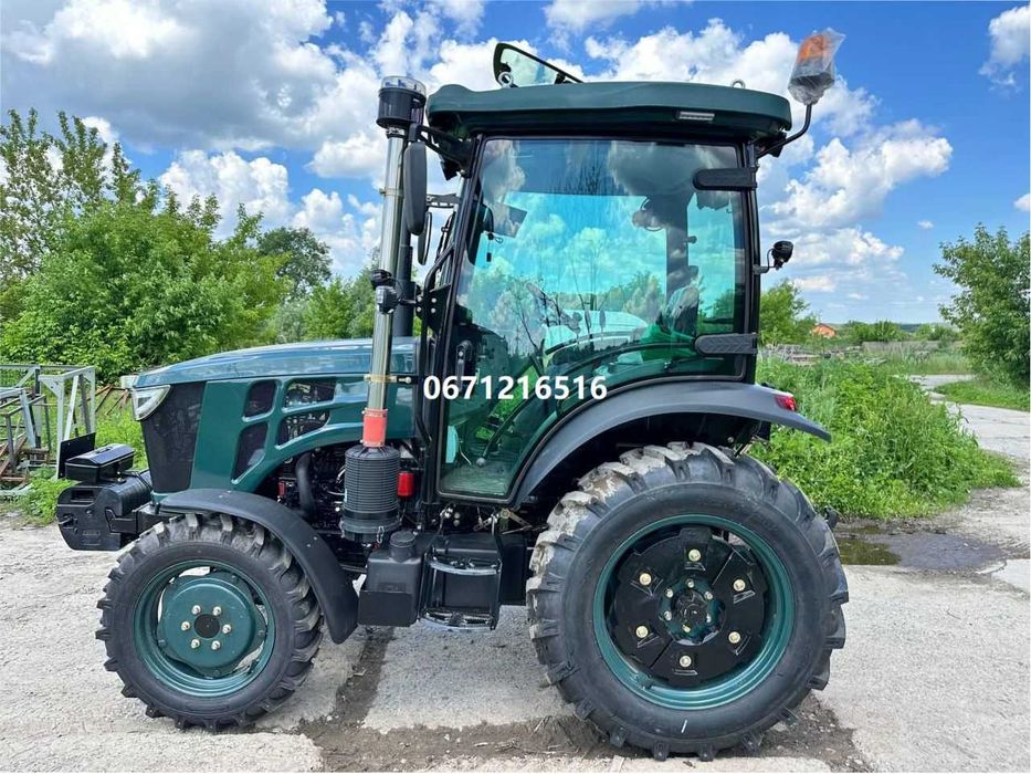 Мінітрактор EURO FENG 554 LUX кондиціонер,кабіна реверсна кпп Еврофенг доставка безкоштовна під ваш двір