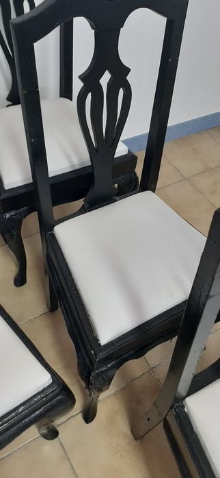 Queen anne cadeiras reparadas 120€ todas (6)