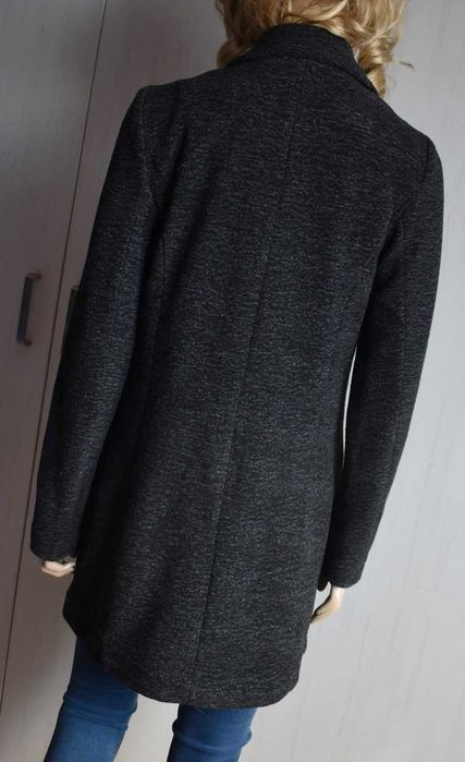 Płaszcz przejściowy 36 S trencz elegancki wiosnę jesień dyplomatka