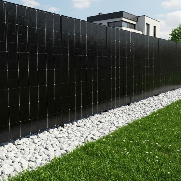Ogrodzenie PV, Płot Fotowoltaiczny PV z montażem na gotowo