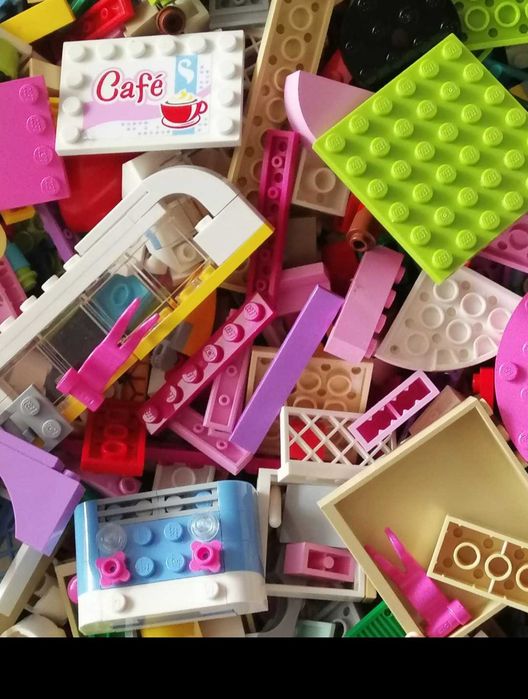 Lego Friends 1kg klocków plus akcesoria i figurka