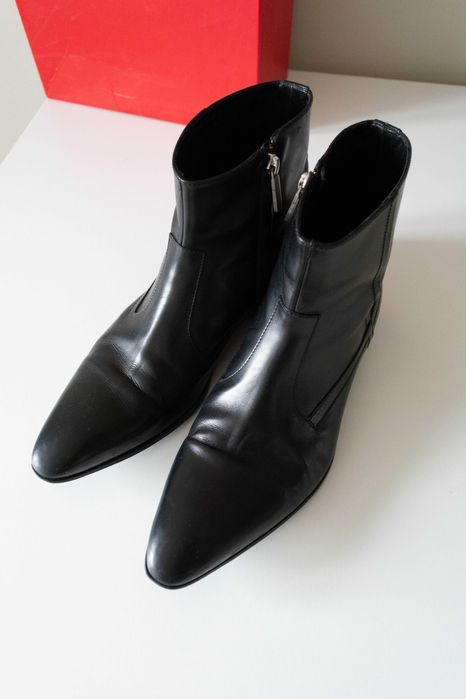 Hugo Boss męskie buty skóra bydlęca chelsea boots
