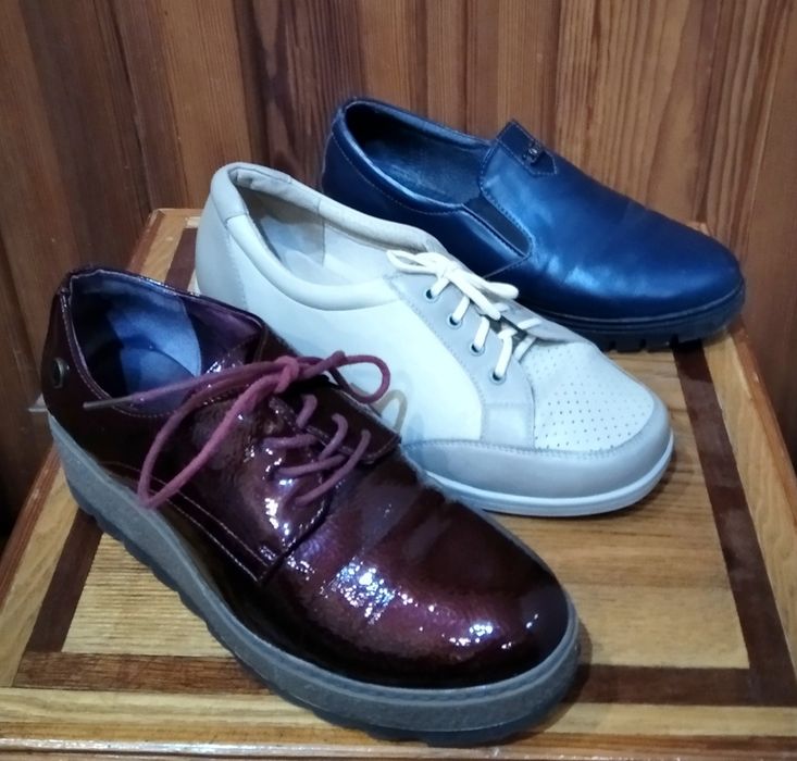 Кожаные туфли р.36-37