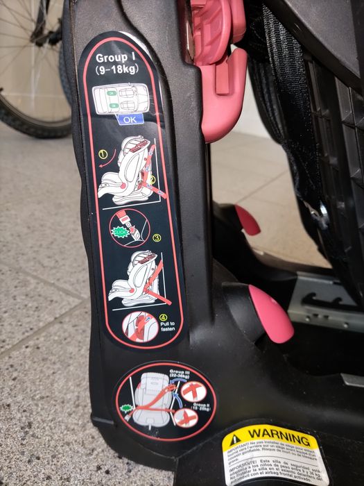 Cadeira auto Be Cool Thunder Grupos 1, 2, 3