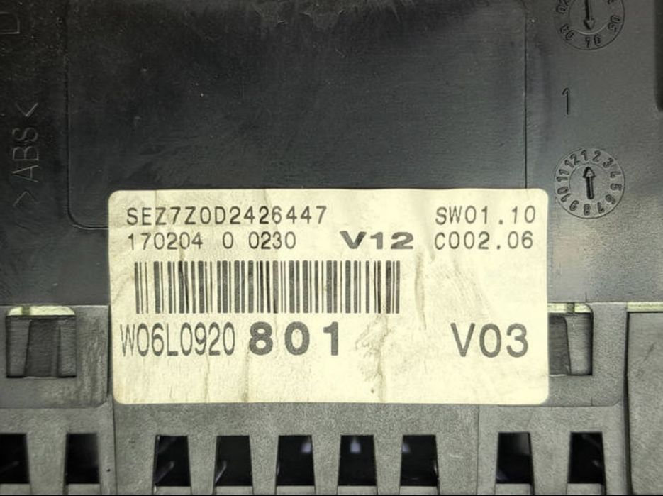 Панель приладів Seat Ibiza, Cordoba