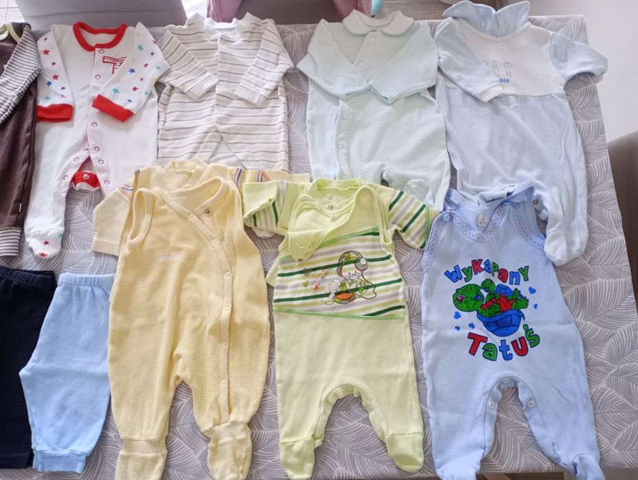 Zestaw ubrań dla noworodka niemowlaka wyprawka 56-62