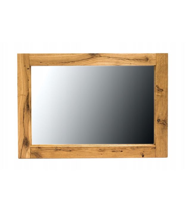 Lustro do lazienki salonu debowa rama