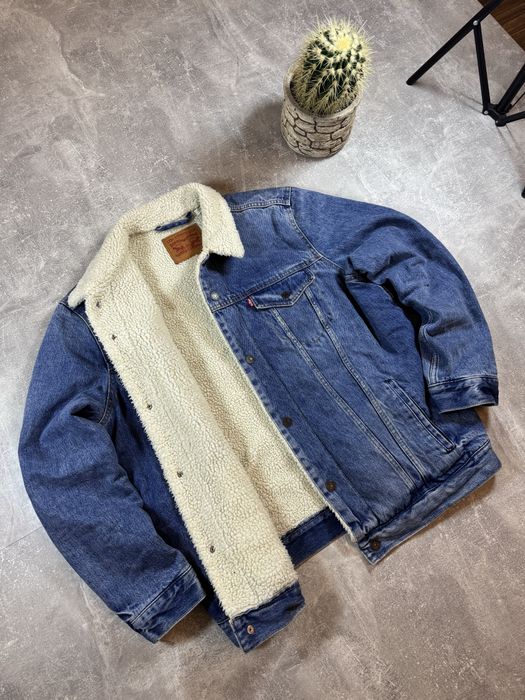 Шерпа Levis  поставка вещей джинсовка левіс куртка зима мех дубленка