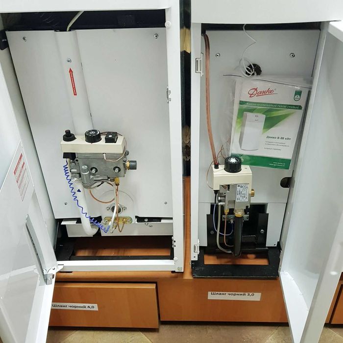 Газові Котли димоходні та парапетні, напольного типу.