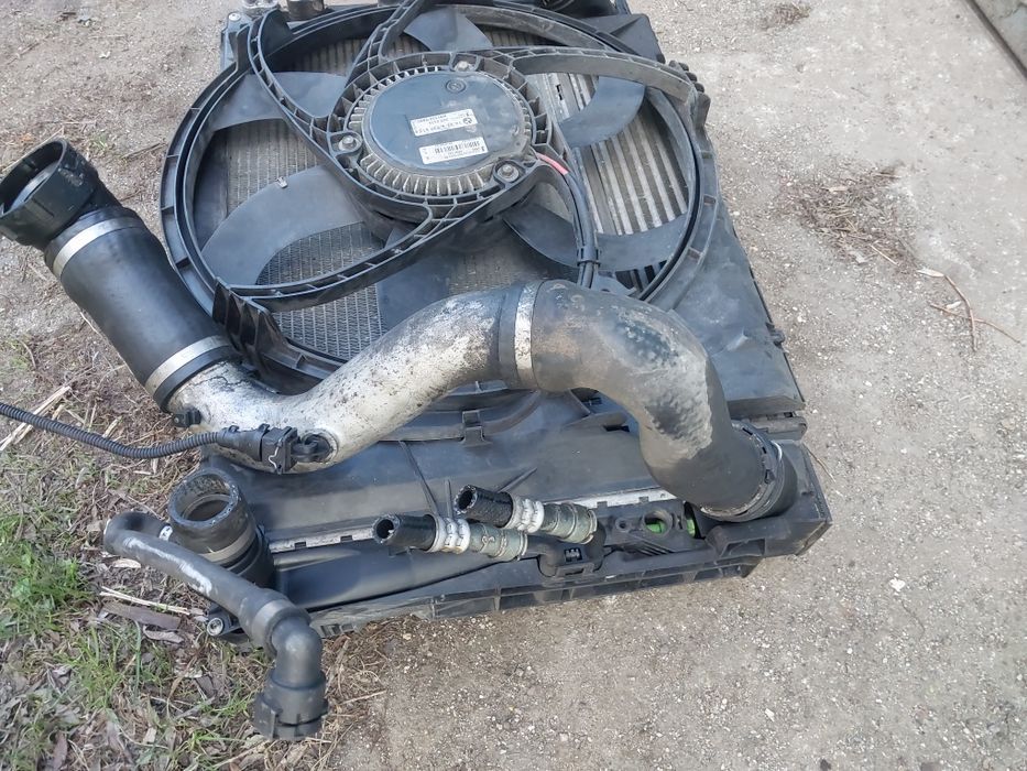 Komplet chłodnic chłodnica bmw e 90 e 91 320 d diesel 2.0  intercooler wentylator