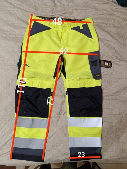 Оригинальные Светоотражающие рабочие брюки Snickers 6331 р.56
Модель: