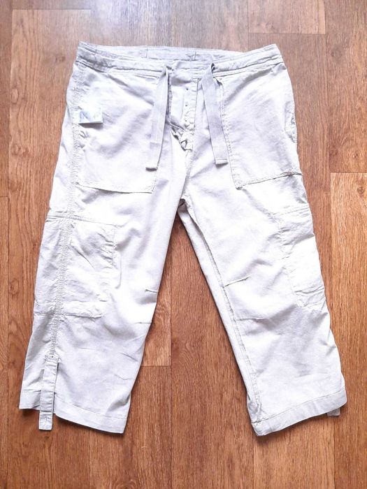 Шорты бриджи льняные primark w32" m, s eur40 англия лен 100%