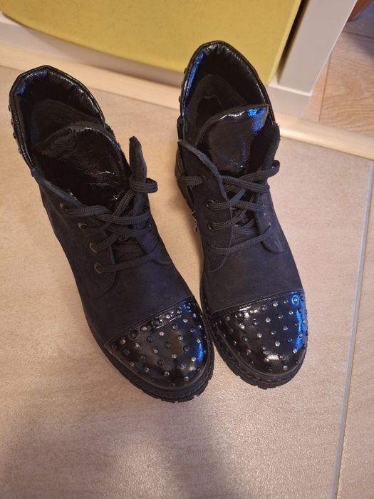 Trzewiki damskie skórzane Simen