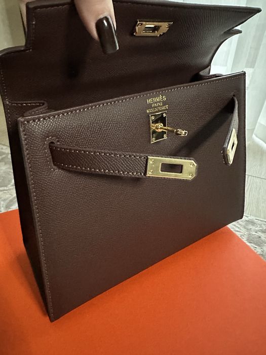 Продам сумку Hermes Kelly 25 chokolate