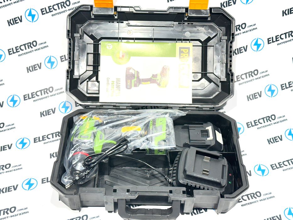 Бесщеточный шуруповерт Procraft PA18LiPro Цены комплектов в описании