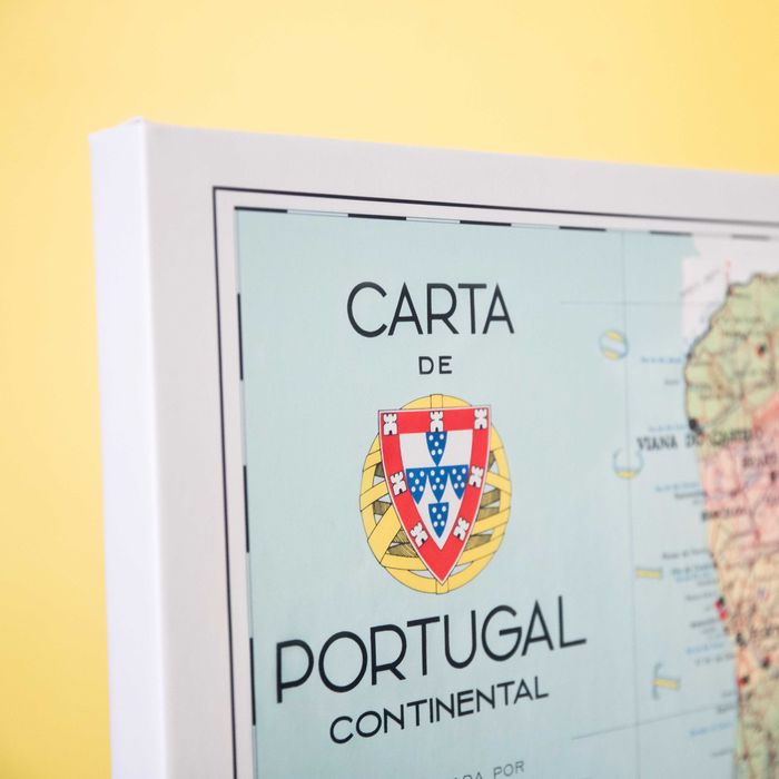 Carta de Portugal em tela - edição 1965