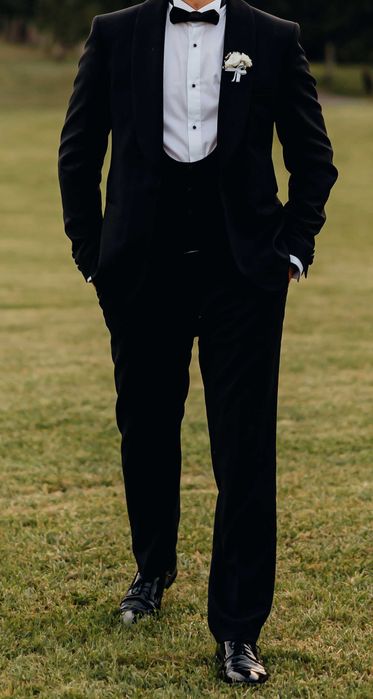 Smoking  ślubny Pako Lorente + koszula+ buty + akcesoria