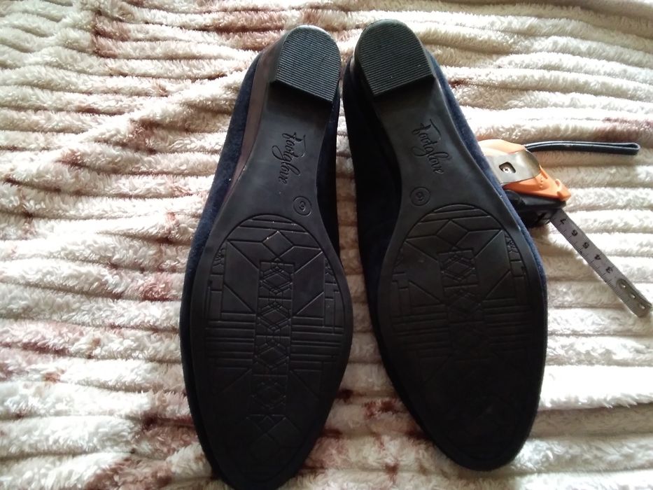 Туфли женские замшевые.цвет тёмно-синий.