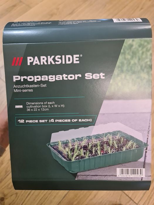 Propagator mini szklarnia rozsady Parkside 4 sztuki uprawa roślin