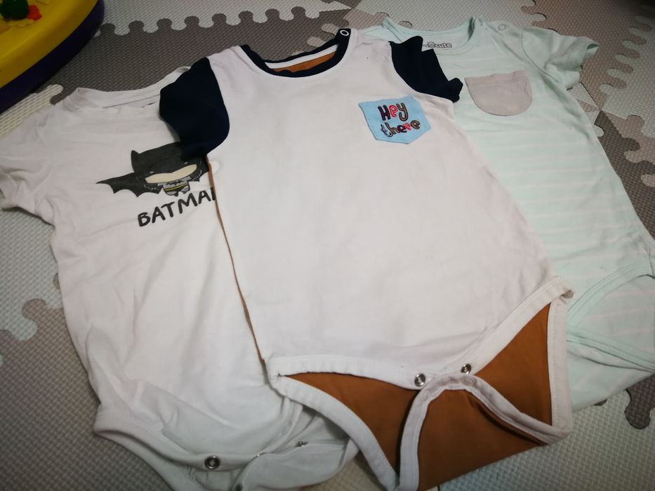 Body 3 pak krótki rękaw 86/92